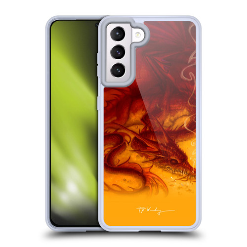 Piya Wannachaiwong Dragons Of Fire Treasure Soft Gel Case for Samsung Galaxy S21 5G