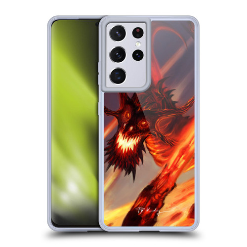Piya Wannachaiwong Dragons Of Fire Soar Soft Gel Case for Samsung Galaxy S21 Ultra 5G
