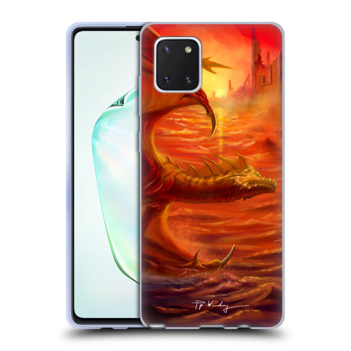 Piya Wannachaiwong Dragons Of Fire Lakeside Soft Gel Case for Samsung Galaxy Note10 Lite