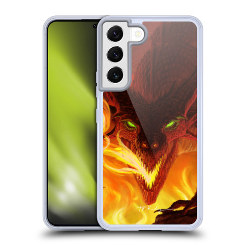 Piya Wannachaiwong Dragons Of Fire Glare Soft Gel Case for Samsung Galaxy S22 5G