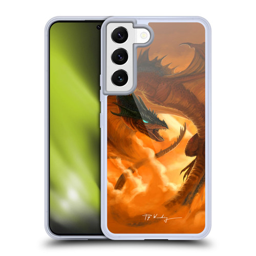 Piya Wannachaiwong Dragons Of Fire Sunrise Soft Gel Case for Samsung Galaxy S22 5G