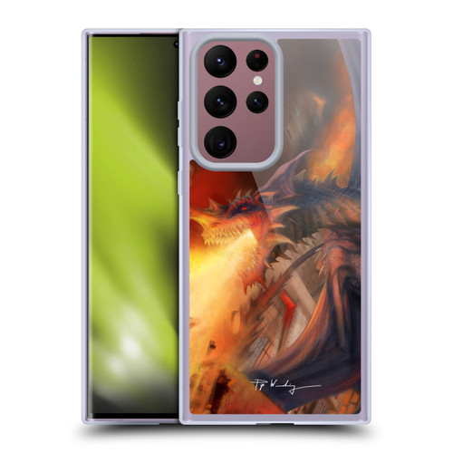 Piya Wannachaiwong Dragons Of Fire Blast Soft Gel Case for Samsung Galaxy S22 Ultra 5G