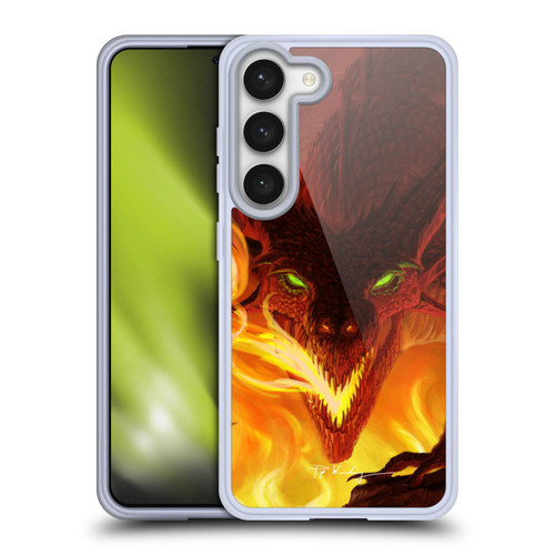 Piya Wannachaiwong Dragons Of Fire Glare Soft Gel Case for Samsung Galaxy S23 5G