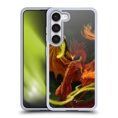 Piya Wannachaiwong Dragons Of Fire Magical Soft Gel Case for Samsung Galaxy S23 5G