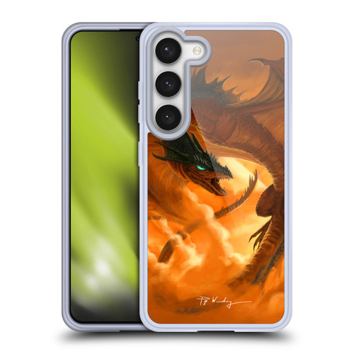 Piya Wannachaiwong Dragons Of Fire Sunrise Soft Gel Case for Samsung Galaxy S23 5G