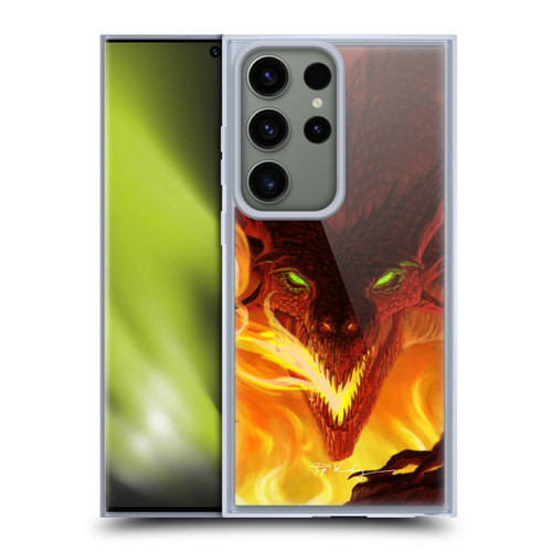 Piya Wannachaiwong Dragons Of Fire Glare Soft Gel Case for Samsung Galaxy S23 Ultra 5G