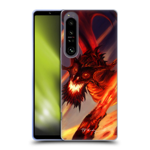 Piya Wannachaiwong Dragons Of Fire Soar Soft Gel Case for Sony Xperia 1 IV