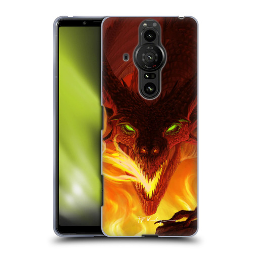 Piya Wannachaiwong Dragons Of Fire Glare Soft Gel Case for Sony Xperia Pro-I