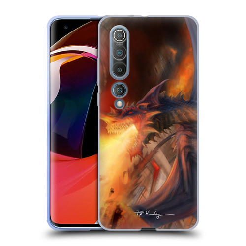 Piya Wannachaiwong Dragons Of Fire Blast Soft Gel Case for Xiaomi Mi 10 5G / Mi 10 Pro 5G