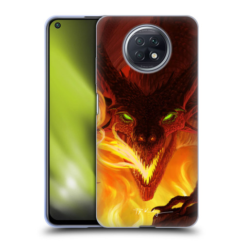 Piya Wannachaiwong Dragons Of Fire Glare Soft Gel Case for Xiaomi Redmi Note 9T 5G