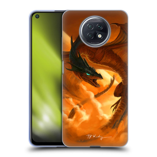 Piya Wannachaiwong Dragons Of Fire Sunrise Soft Gel Case for Xiaomi Redmi Note 9T 5G