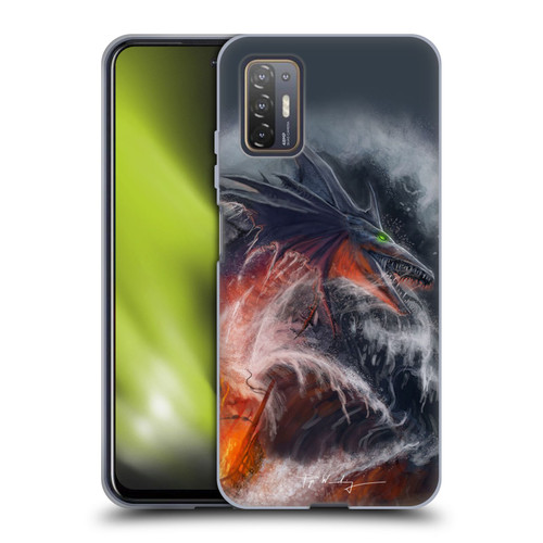 Piya Wannachaiwong Dragons Of Sea And Storms Sea Fire Dragon Soft Gel Case for HTC Desire 21 Pro 5G