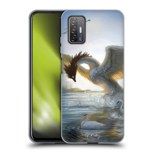 Piya Wannachaiwong Dragons Of Sea And Storms Swan Dragon Soft Gel Case for HTC Desire 21 Pro 5G