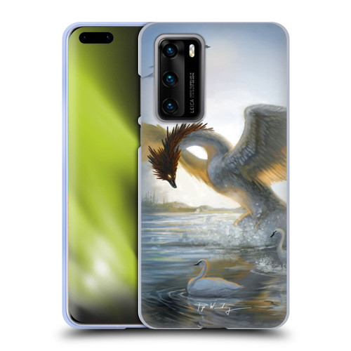 Piya Wannachaiwong Dragons Of Sea And Storms Swan Dragon Soft Gel Case for Huawei P40 5G
