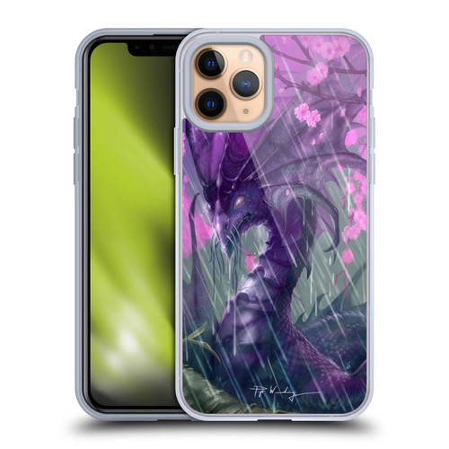 Piya Wannachaiwong Dragons Of Sea And Storms Spring Rain Dragon Soft Gel Case for Apple iPhone 11 Pro