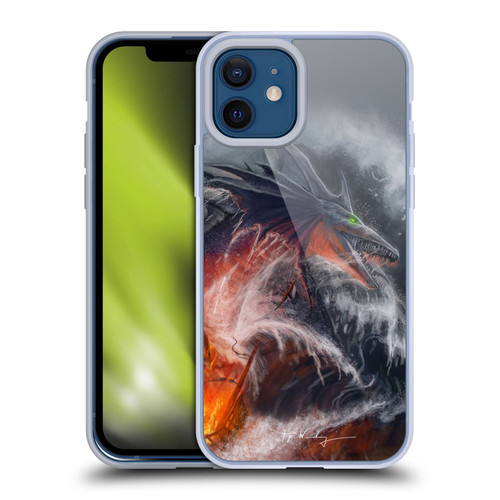 Piya Wannachaiwong Dragons Of Sea And Storms Sea Fire Dragon Soft Gel Case for Apple iPhone 12 / iPhone 12 Pro