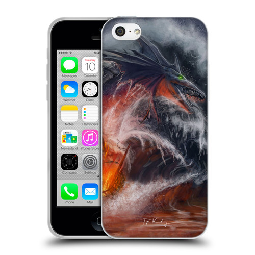Piya Wannachaiwong Dragons Of Sea And Storms Sea Fire Dragon Soft Gel Case for Apple iPhone 5c
