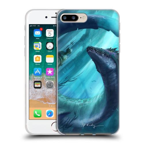 Piya Wannachaiwong Dragons Of Sea And Storms Dragon Of Atlantis Soft Gel Case for Apple iPhone 7 Plus / iPhone 8 Plus