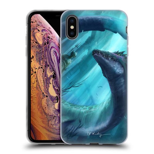 Piya Wannachaiwong Dragons Of Sea And Storms Dragon Of Atlantis Soft Gel Case for Apple iPhone XS Max