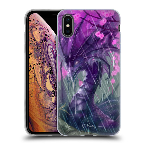 Piya Wannachaiwong Dragons Of Sea And Storms Spring Rain Dragon Soft Gel Case for Apple iPhone XS Max