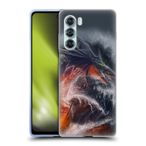 Piya Wannachaiwong Dragons Of Sea And Storms Sea Fire Dragon Soft Gel Case for Motorola Edge S30 / Moto G200 5G