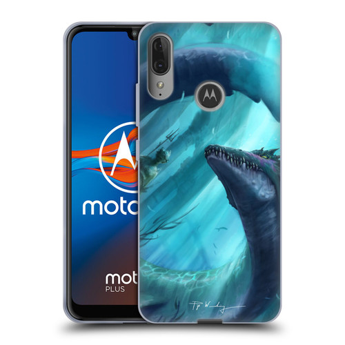 Piya Wannachaiwong Dragons Of Sea And Storms Dragon Of Atlantis Soft Gel Case for Motorola Moto E6 Plus