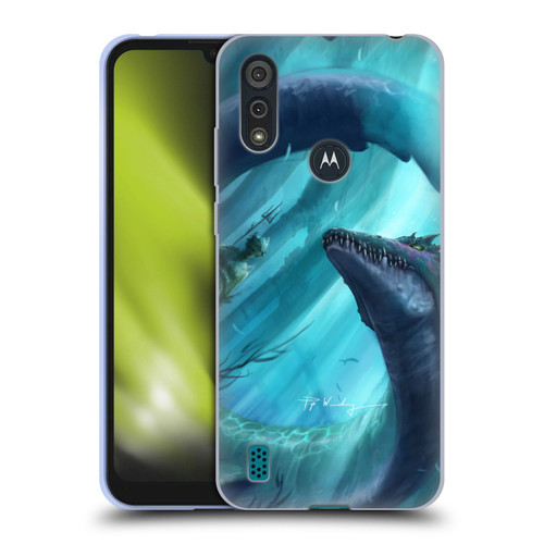 Piya Wannachaiwong Dragons Of Sea And Storms Dragon Of Atlantis Soft Gel Case for Motorola Moto E6s (2020)
