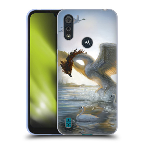 Piya Wannachaiwong Dragons Of Sea And Storms Swan Dragon Soft Gel Case for Motorola Moto E6s (2020)