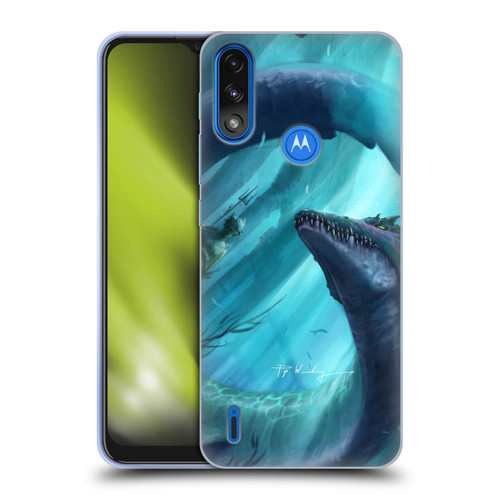 Piya Wannachaiwong Dragons Of Sea And Storms Dragon Of Atlantis Soft Gel Case for Motorola Moto E7 Power / Moto E7i Power