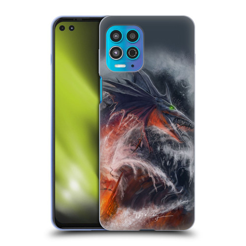 Piya Wannachaiwong Dragons Of Sea And Storms Sea Fire Dragon Soft Gel Case for Motorola Moto G100