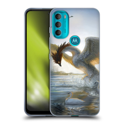 Piya Wannachaiwong Dragons Of Sea And Storms Swan Dragon Soft Gel Case for Motorola Moto G71 5G