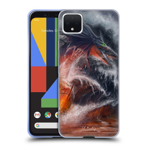 Piya Wannachaiwong Dragons Of Sea And Storms Sea Fire Dragon Soft Gel Case for Google Pixel 4 XL