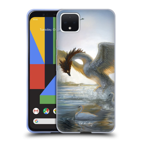 Piya Wannachaiwong Dragons Of Sea And Storms Swan Dragon Soft Gel Case for Google Pixel 4 XL