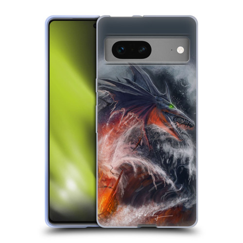 Piya Wannachaiwong Dragons Of Sea And Storms Sea Fire Dragon Soft Gel Case for Google Pixel 7
