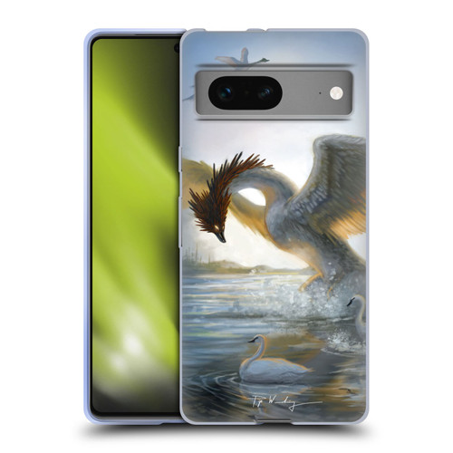 Piya Wannachaiwong Dragons Of Sea And Storms Swan Dragon Soft Gel Case for Google Pixel 7
