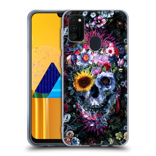 Riza Peker Skulls 9 Skull Soft Gel Case for Samsung Galaxy M30s (2019)/M21 (2020)