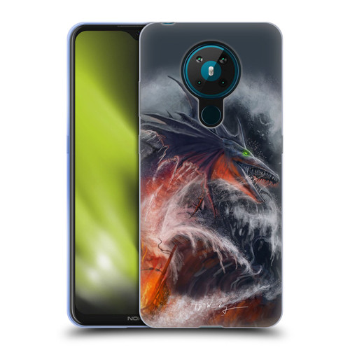 Piya Wannachaiwong Dragons Of Sea And Storms Sea Fire Dragon Soft Gel Case for Nokia 5.3