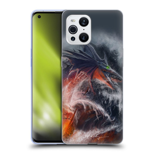 Piya Wannachaiwong Dragons Of Sea And Storms Sea Fire Dragon Soft Gel Case for OPPO Find X3 / Pro