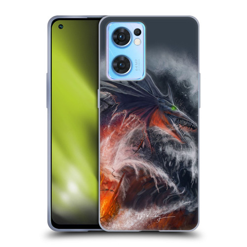 Piya Wannachaiwong Dragons Of Sea And Storms Sea Fire Dragon Soft Gel Case for OPPO Reno7 5G / Find X5 Lite