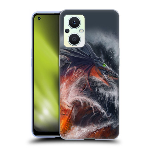 Piya Wannachaiwong Dragons Of Sea And Storms Sea Fire Dragon Soft Gel Case for OPPO Reno8 Lite