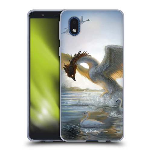 Piya Wannachaiwong Dragons Of Sea And Storms Swan Dragon Soft Gel Case for Samsung Galaxy A01 Core (2020)