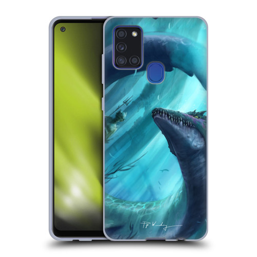 Piya Wannachaiwong Dragons Of Sea And Storms Dragon Of Atlantis Soft Gel Case for Samsung Galaxy A21s (2020)