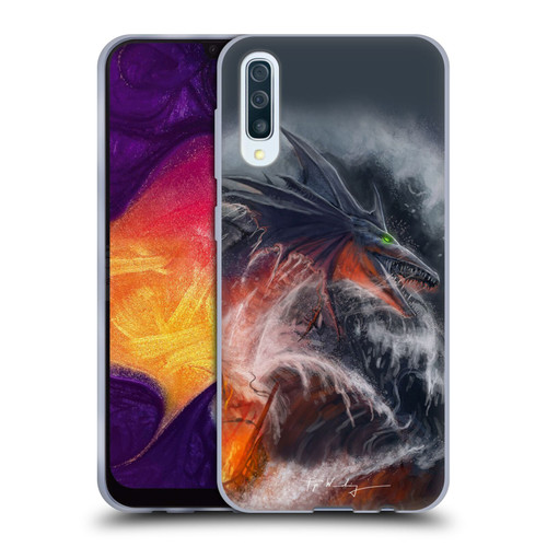 Piya Wannachaiwong Dragons Of Sea And Storms Sea Fire Dragon Soft Gel Case for Samsung Galaxy A50/A30s (2019)
