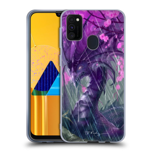 Piya Wannachaiwong Dragons Of Sea And Storms Spring Rain Dragon Soft Gel Case for Samsung Galaxy M30s (2019)/M21 (2020)