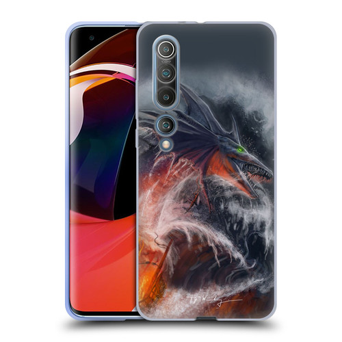 Piya Wannachaiwong Dragons Of Sea And Storms Sea Fire Dragon Soft Gel Case for Xiaomi Mi 10 5G / Mi 10 Pro 5G