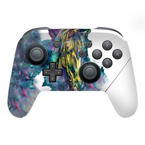 Riza Peker Art Mix Horse Vinyl Sticker Skin Decal Cover for Nintendo Switch Pro Controller