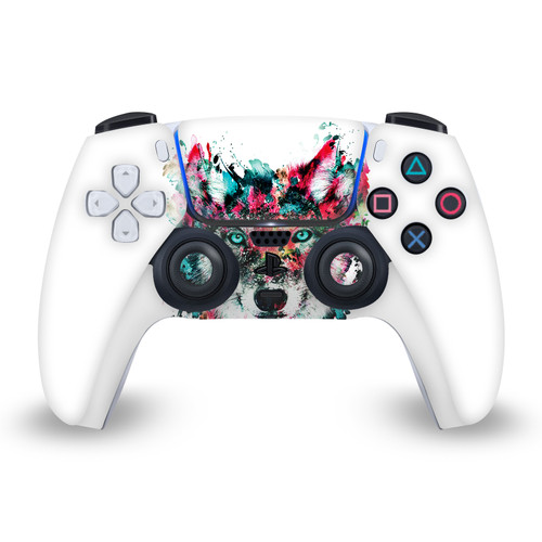 Riza Peker Art Mix Wolf Vinyl Sticker Skin Decal Cover for Sony PS5 Sony DualSense Controller