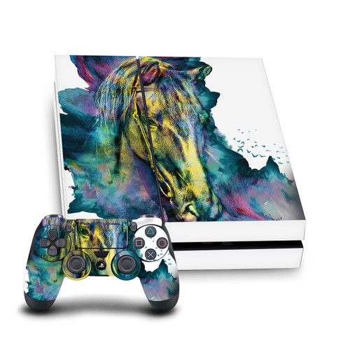 Riza Peker Art Mix Horse Vinyl Sticker Skin Decal Cover for Sony PS4 Console & Controller
