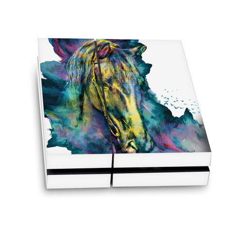 Riza Peker Art Mix Horse Vinyl Sticker Skin Decal Cover for Sony PS4 Console