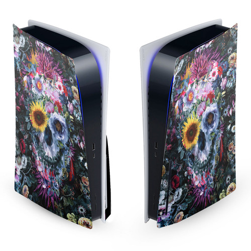 Riza Peker Art Mix Skull Vinyl Sticker Skin Decal Cover for Sony PS5 Disc Edition Console